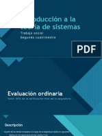 TS2 Introducción A La Teoría de Sistemas Evalución Ordinaria