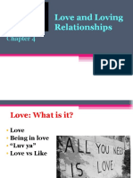 Chapter 4 - Love and Loving Relationships