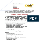 Atividade 02 Função Quadrática