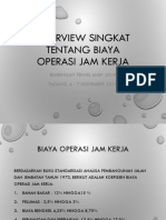 Overview Singkat Tentang BIAYA OPERASI JAM KERJA