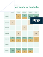 Seycove Music 2022-2023 X-Block Schedule