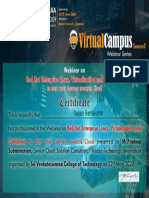 Certificate For Nallam Ramakumar For - Feed Back - SVCT VIRTUAL CA...