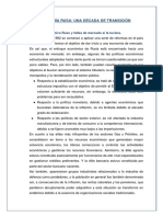 La Economía Rusa Una Década de Transición