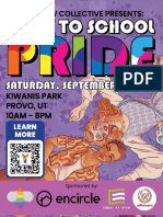 Back To School Pride Night Flyer
