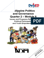 AP 12 - Q2 - Mod6 - Issues and Programs Related To Political Participation and Youth Empowerment NEW