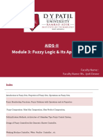 BE - IT - AIDS - II - Module1 - W 2 - Fuzzy Logic and Its Application