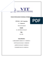 School of Information Technology & Engineering: Review Document