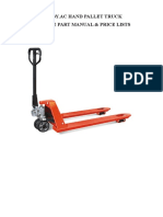 Cby - Ac Hand Pallet Truck Spare Part Manual & Price Lists