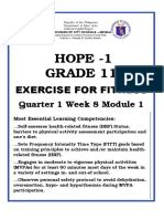 Hope - 1 Grade 11: Exercise For Fitness