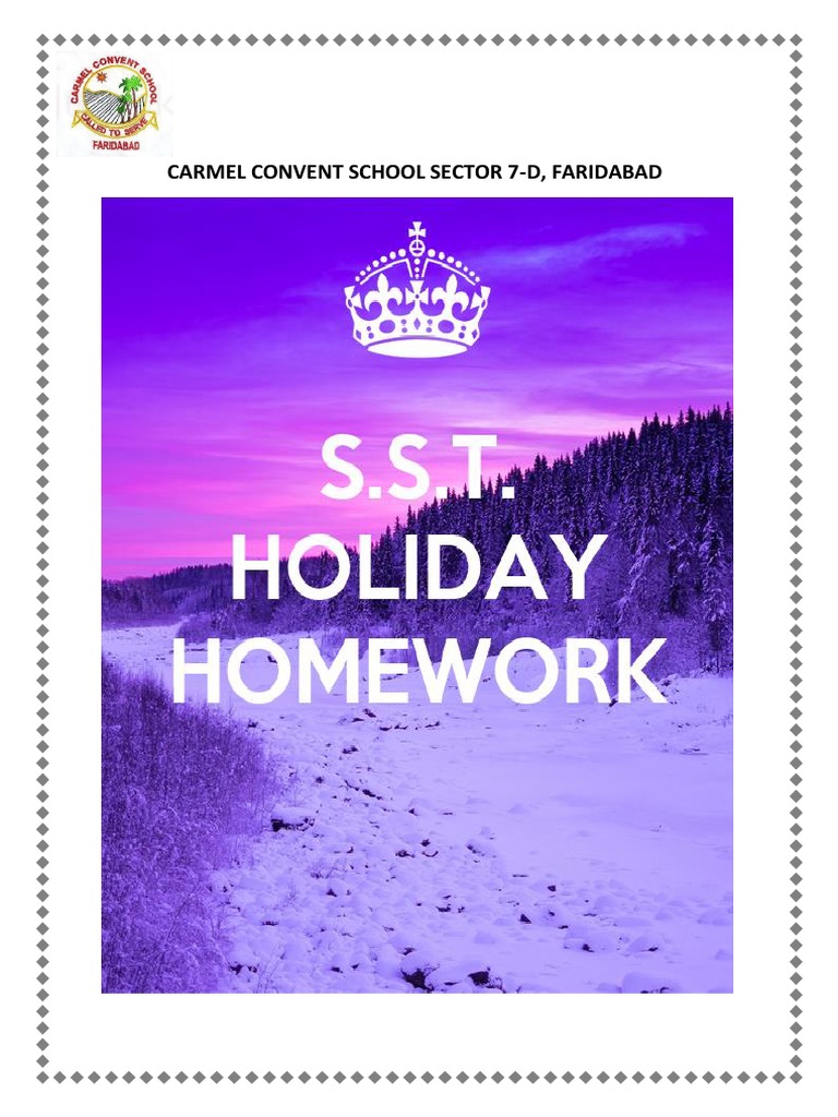 holiday homework 2022 23