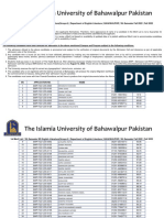 1st Merit List 5th Semester BS English LiteratureGroup A Department of English Literature BAHAWALPUR 5th Semester Fall 2022 Fall 2022