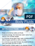 Body Fluids: DR Ahsan
