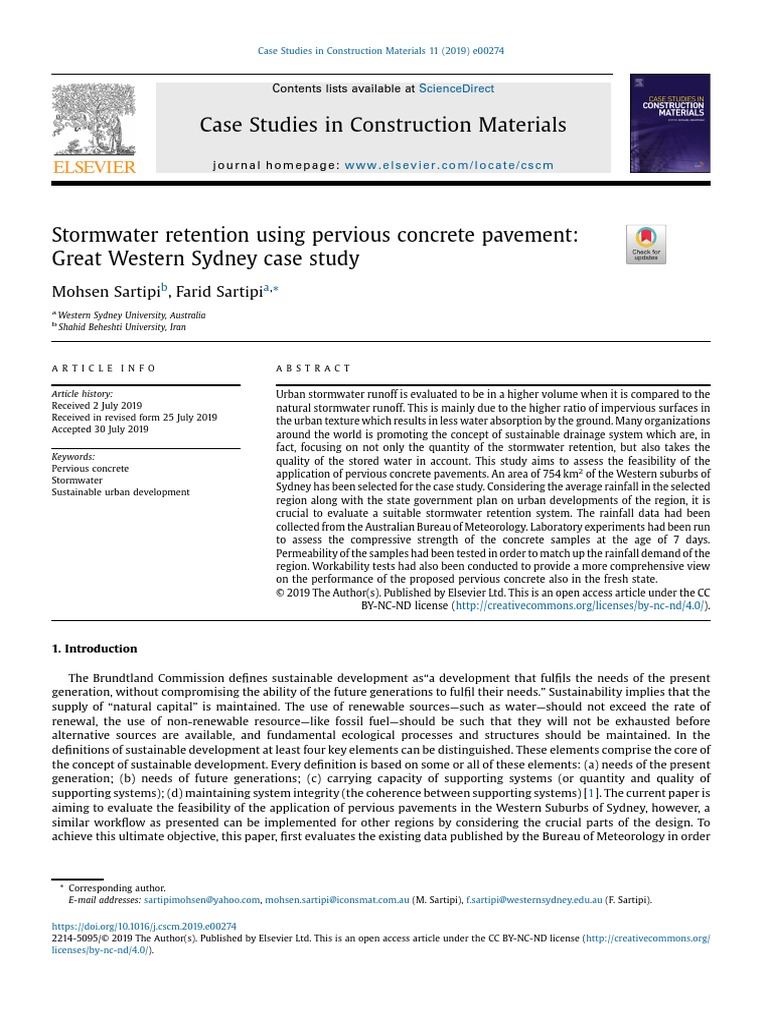 Stormwater Retention Using Pervious Concrete Pave - 2019 - Case Studies ...