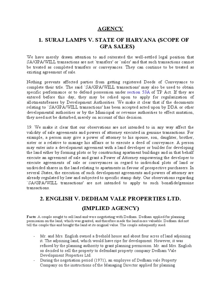 Example Of Implied Agency