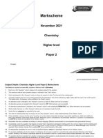 IB Chemistry 2021 Nov Paper 2 ANS