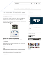Cara Menggunakan Thermohygrometer Digital - JAGAD KIMIA