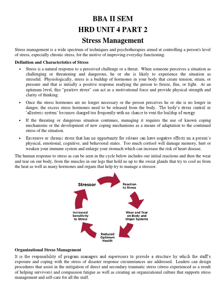Stress Management Definition For Kids