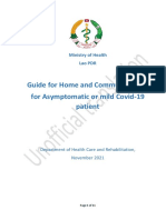 Unofficial Translation - Endorsed Guide For Home Care and Community Care