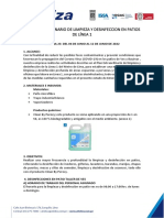 Plan Extraordinario de Limpieza y Desinfeccion en Patios de Linea Semana 23