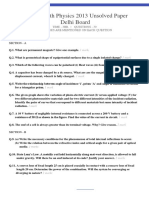 Physice 2013 Unsolved Paper Delhi Board PDF