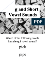 Long Vowel Sound Identification