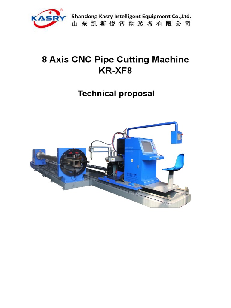 8 axis all tubes and pipes cutting machine PDF Pipe (Fluid