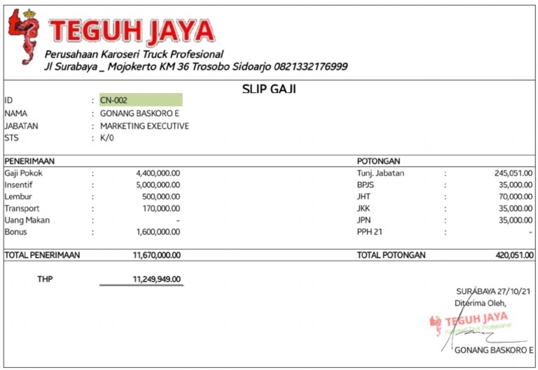 Slip Gaji PDF