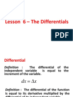 Lesson 6 - The Differentials