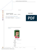 Grant Flower International Cricket Wiki Profile