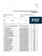 REKAPITULASI TPP ASN PUSKESMAS TAPIAN DOLOK