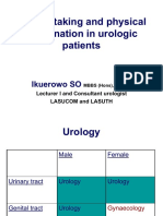 History Taking and Physical Examination in Urologic Patients
