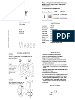 Instruction Sheet - VIVACE USB