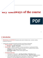 Key Takeaways of The Course