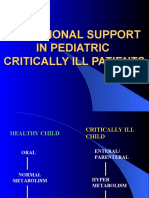 Nutritional Support in Pediatric Critically Ill Patients