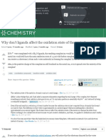 Redox - Why Don't Ligands Affect The Oxidation State of The Central Metal Ion - Chemistry Stack Exchange