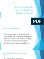 Session-1 Understanding The Foundations of Business Communication