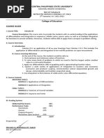 Central Philippines State University: Calculus III