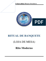 Ritual de Banquete Rito Moderno 