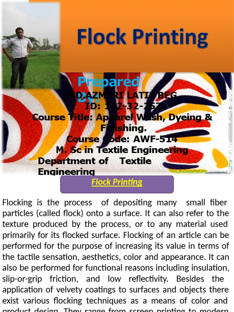 A Flock Printing PDF Materials