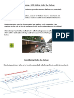 Monitoring of Railway Line For HDD, Thrust, Auger Boring