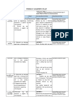 Weekly Learning Plan Week 1