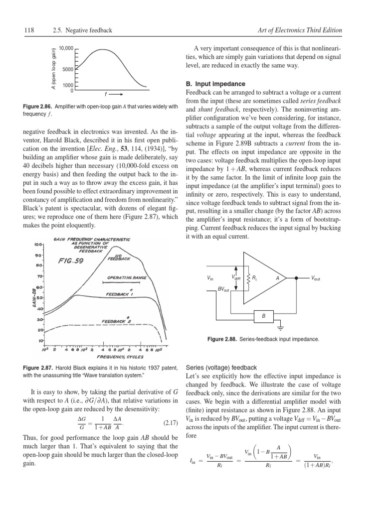 The Effects of Negative Feedback on Amplifier Circuits PDF