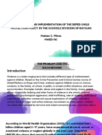 Awareness and Implementation of The Deped Child Protection Policy in The Schools Division of Bataan