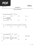 Date:24-07-2021 TEST ID: 225 Time: 09:16:00 Mathematics Marks: 1112