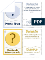 Flashcards Sinais de Pontua o