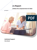 Supervisors Report: CHCAGE001 Facilitate The Empowerment of Older People