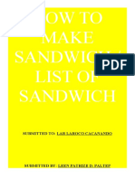How To Make Sandwich