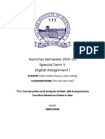 Summer Semester 2021-22 Special Term V Digital Assignment 1: Title