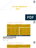 Informe Por Asignatura Lengua y Literatura Con Electivo