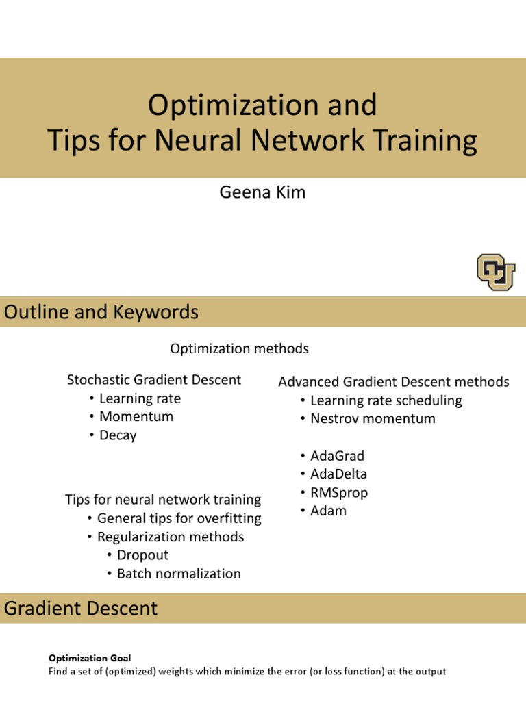 Neural Network Training Tips | PDF | Statistical Theory | Emerging ...